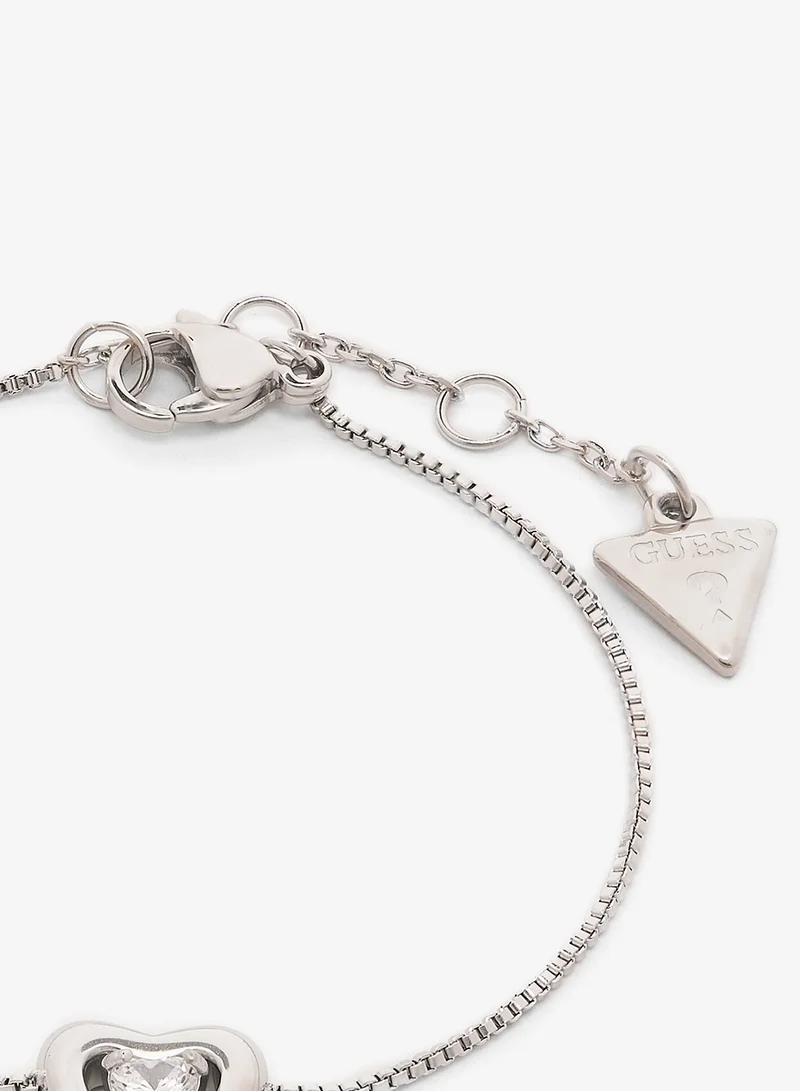 GUESS  Crystal Heart Bracelet And  Studs for Women | Best Price UAE